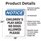 Signmission Children'S Play Area No Dogs Allowed, 18 in W x Rectangle, Vinyl Decal OS-2PACK-NS-D-1824-V-10588 - alternate 2